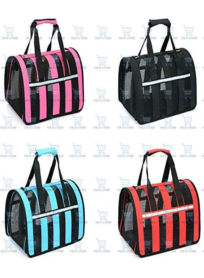 The DDS Store Puppy Cat Carrier Travel Bags Pet Dog Folding Breathable Mesh Tote Cage Crates (Brown) - Image 3